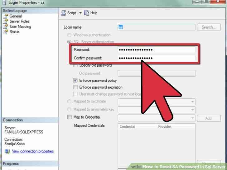 Image intitulé de Réinitialisation de Mot de passe dans Sql Server Étape 8